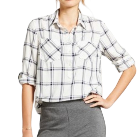 a new day Tops - A New Day Plaid Any Day Top